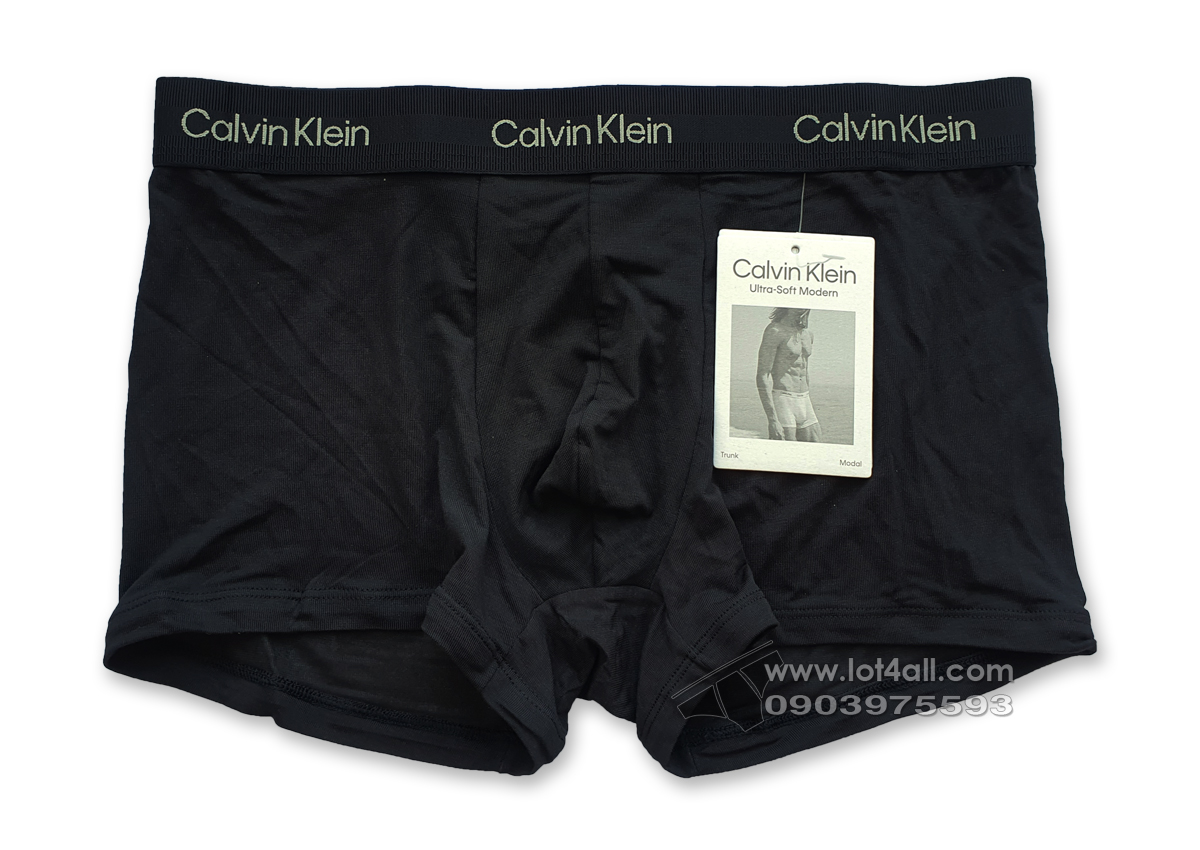 Quần lót nam Calvin Klein NB2986 Ultra Soft Modern Modal Low Rise Trunk Black