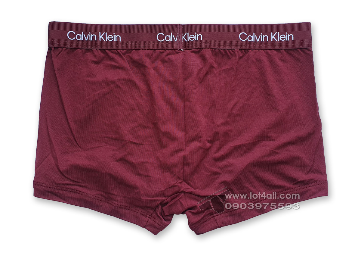 Quần lót nam Calvin Klein NB2986 Ultra Soft Modern Modal Low Rise Trunk Tawny Port