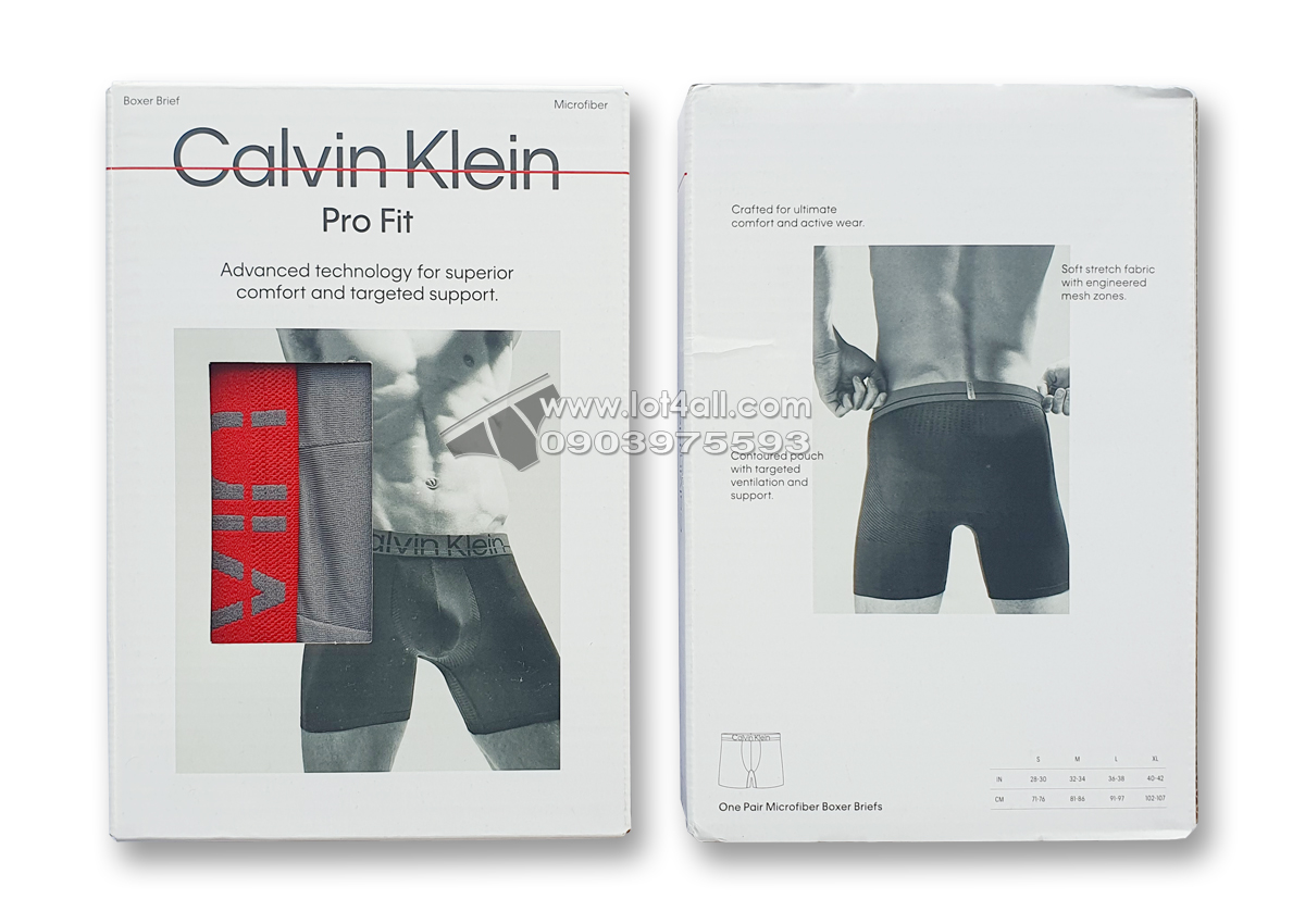 Quần lót nam Calvin Klein NB3032 Pro Fit Micro Boxer Brief Grey Sky
