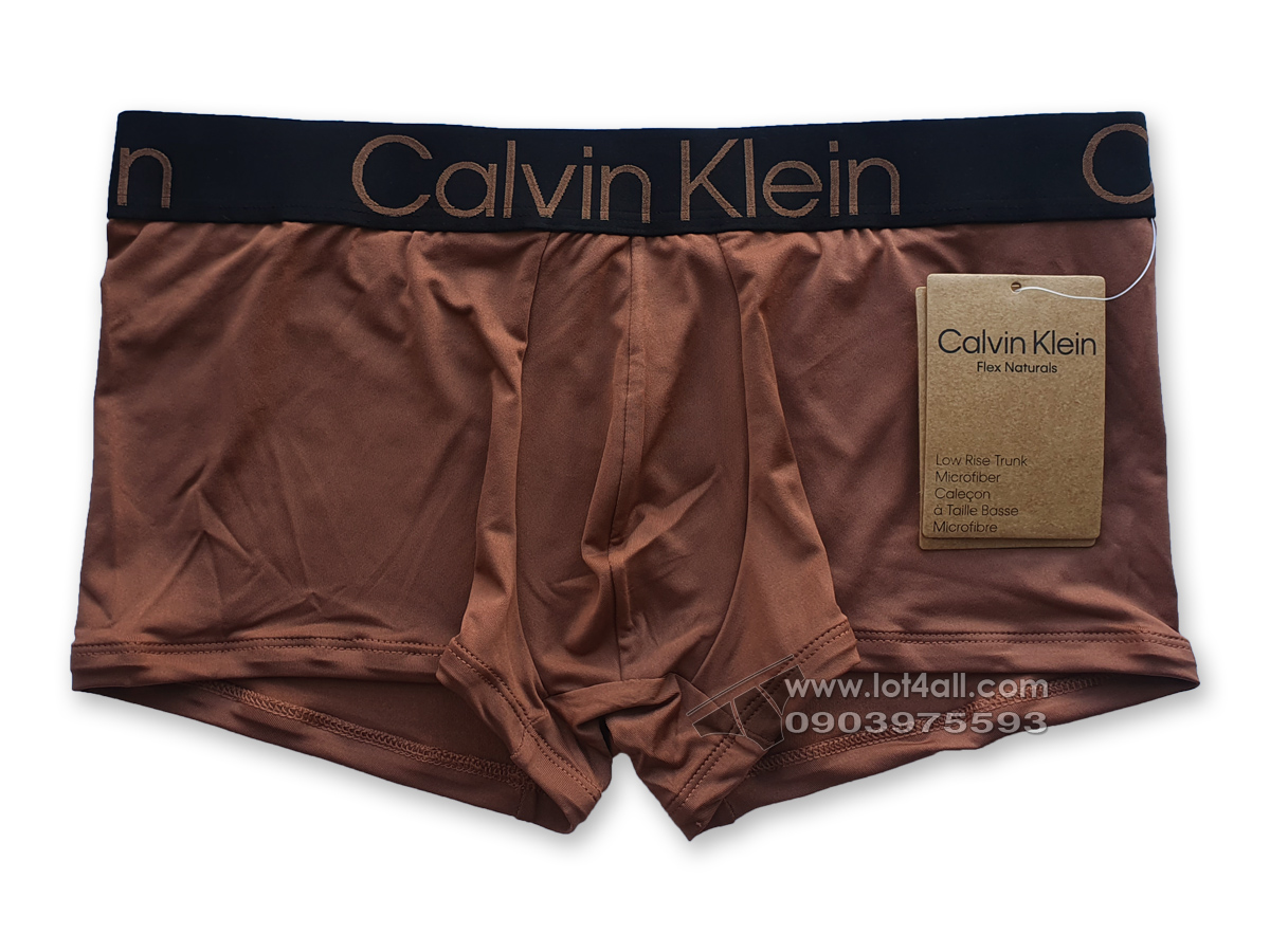 Quần lót nam Calvin Klein NB3112 Flex Natural Micro Low Rise Trunk Ruset