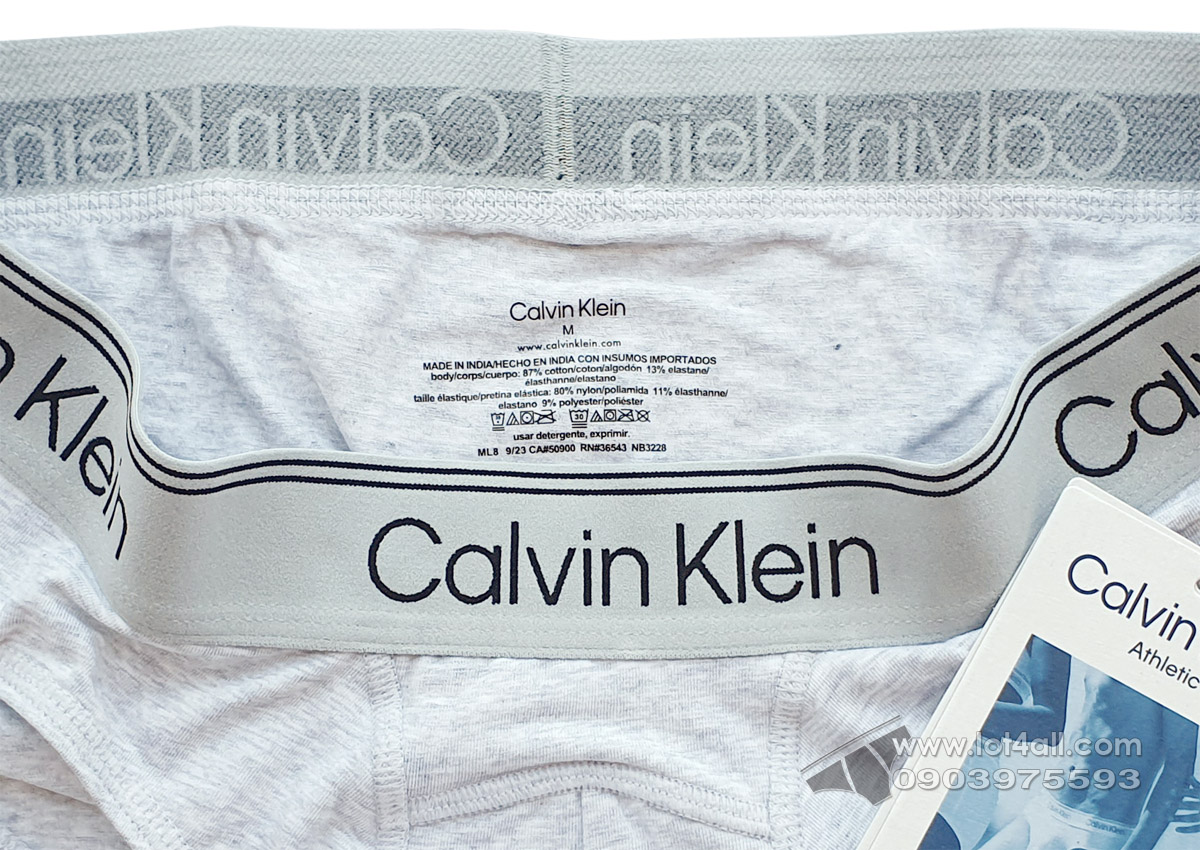 Quần lót nam Calvin Klein NB3228 Athletic Hip Brief Grey Heather
