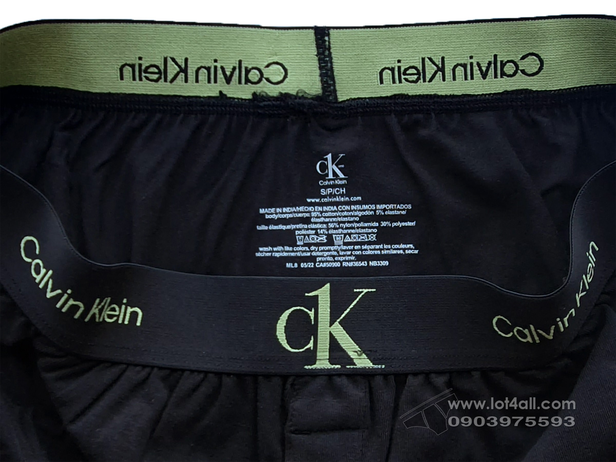 Quần boxer nam Calvin Klein NB3309 CK One Slim Boxer Black