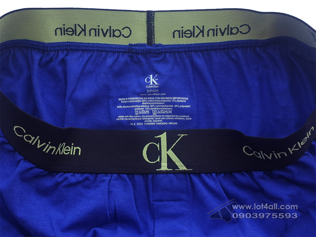 Quần boxer nam Calvin Klein NB3309 CK One Slim Boxer Clematis