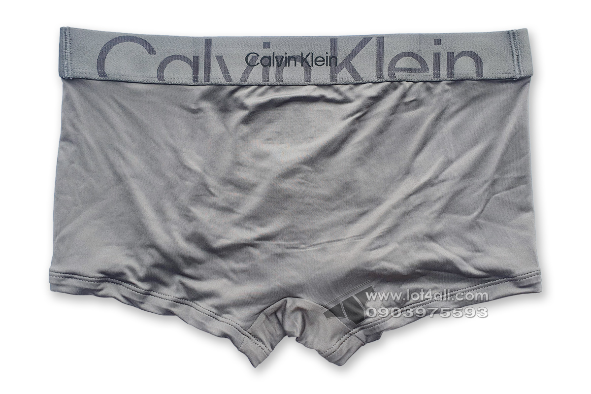Quần lót Calvin Klein NB3312 Embossed Icon Micro Low Rise Trunk Grey Sky