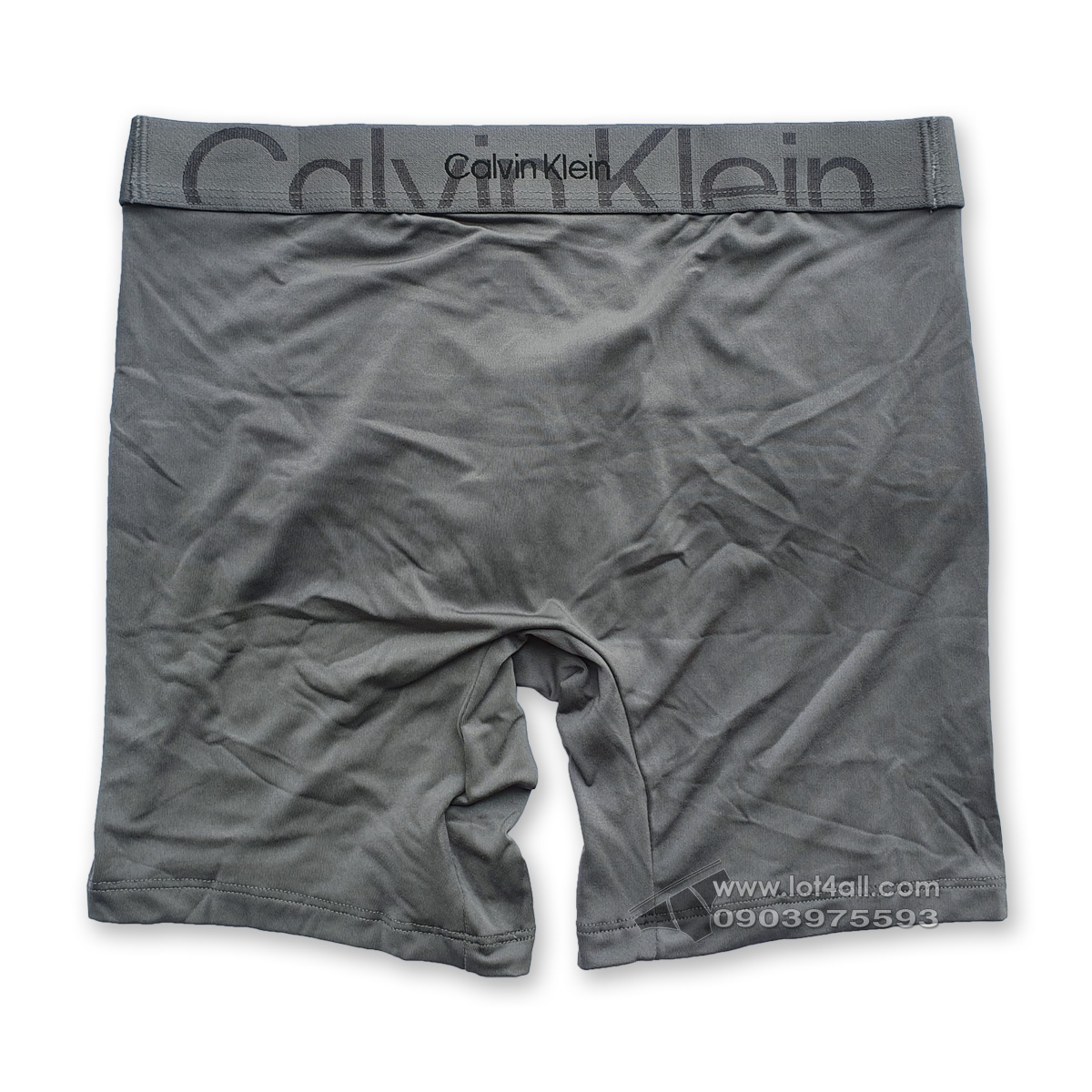 Quần lót nam Calvin Klein NB3314 Embossed Icon Micro Boxer Brief Grey Sky