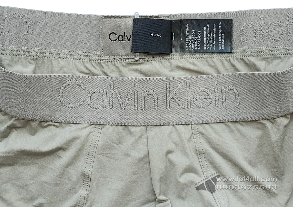 Quần lót nam Calvin Klein NB3390 CK Black Micro Low Rise Trunk Clay Grey