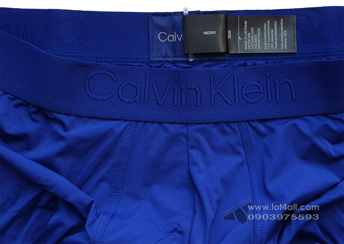 Quần lót nam Calvin Klein NB3390 CK Black Micro Low Rise Trunk Midnight Blue