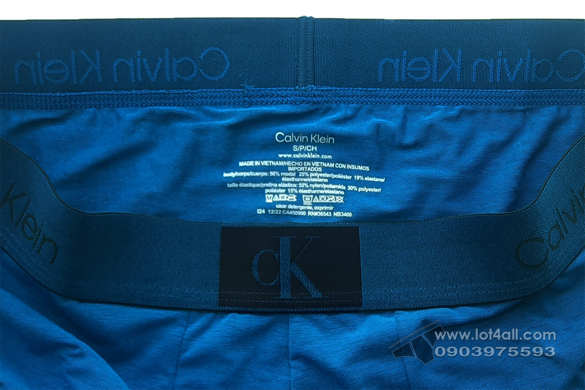 Quần lót nam Calvin Klein NB3400 1996 Limited Edition Low Rise Trunk Amplified Blue