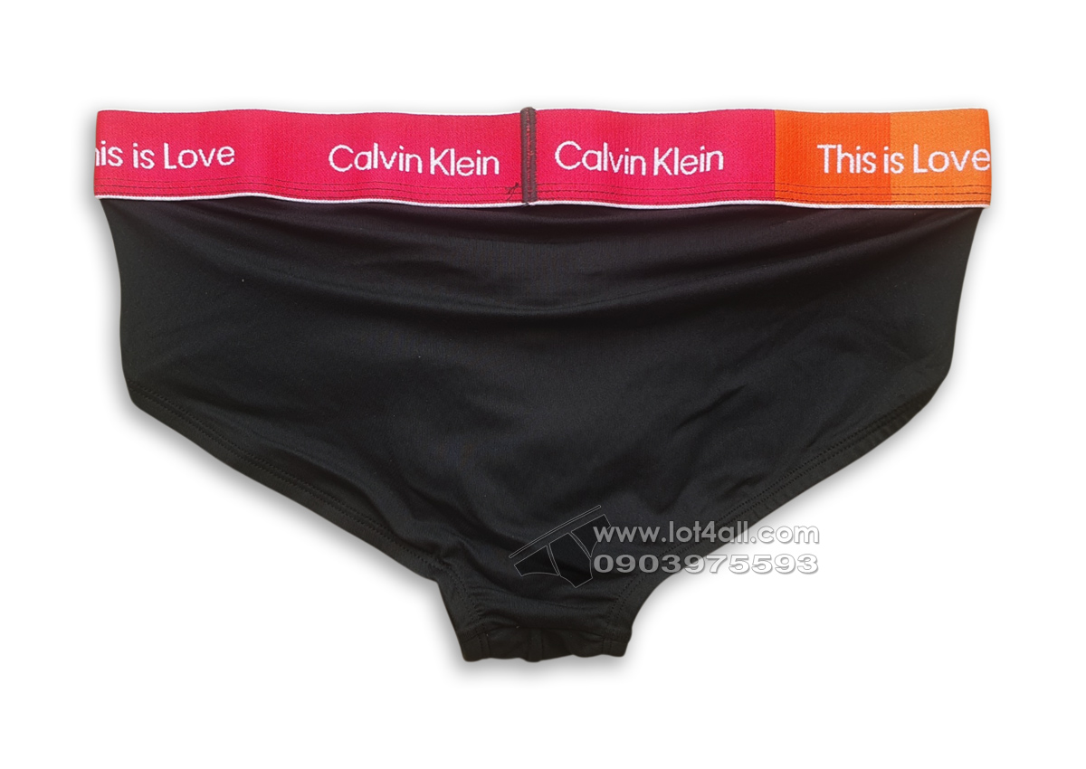 Quần lót nam Calvin Klein NB3510 Pride This Is Love Micro Sport Brief Black/Persian Red
