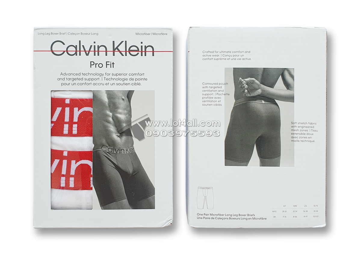 Quần lót nam Calvin Klein NB3702 Pro Fit Micro Boxer Brief 3-pack White