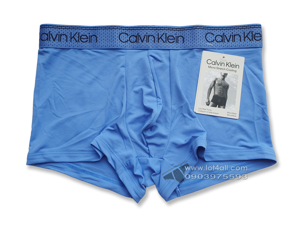 Quần lót nam Calvin Klein NB3807 Micro Stretch Cooling Low Rise Trunk Ultramarine