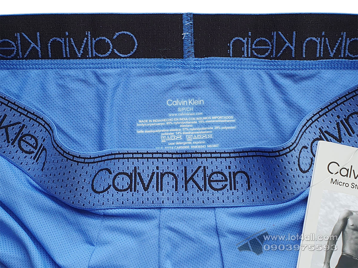 Quần lót nam Calvin Klein NB3807 Micro Stretch Cooling Low Rise Trunk Ultramarine