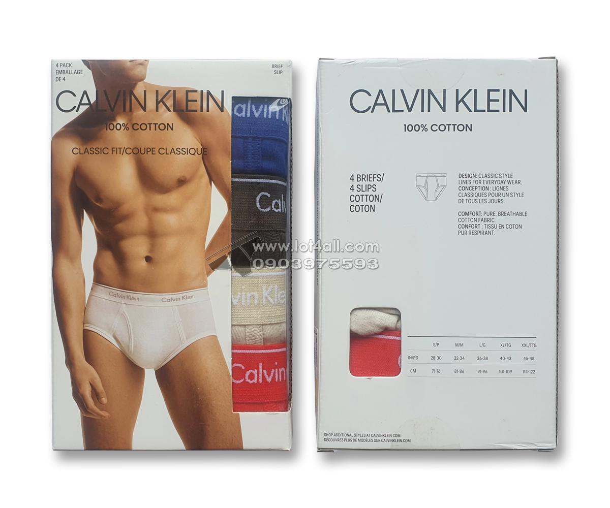 Quần lót Calvin Klein NB4000 Cotton Classic Fit Brief 4-pack Multi