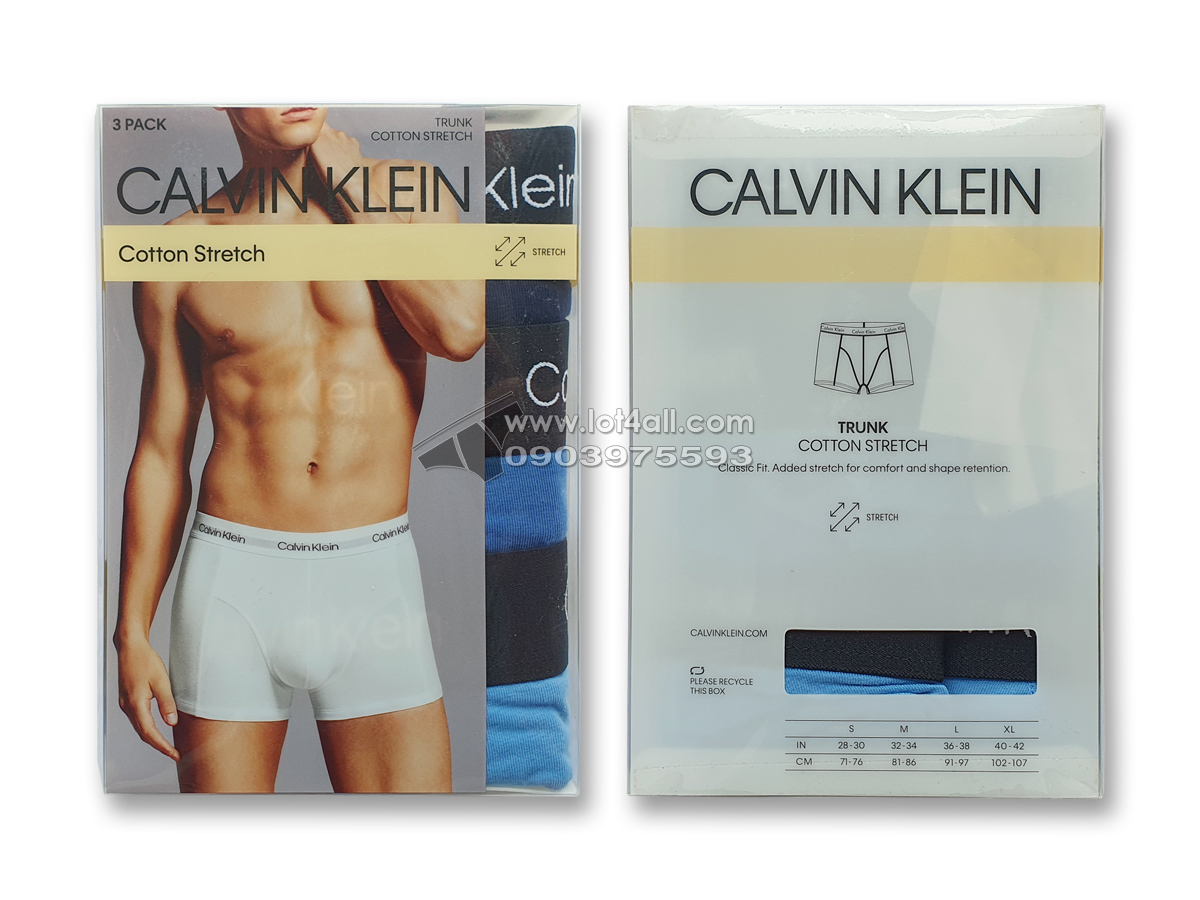 Quần lót nam Calvin Klein NP2167O Cotton Stretch Trunk Multi