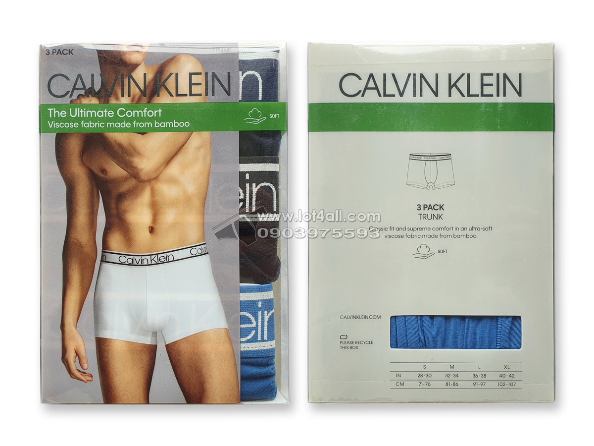 Quần lót nam Calvin Klein NP2261O Ultimate Comfort Trunk 3-pack Multi1