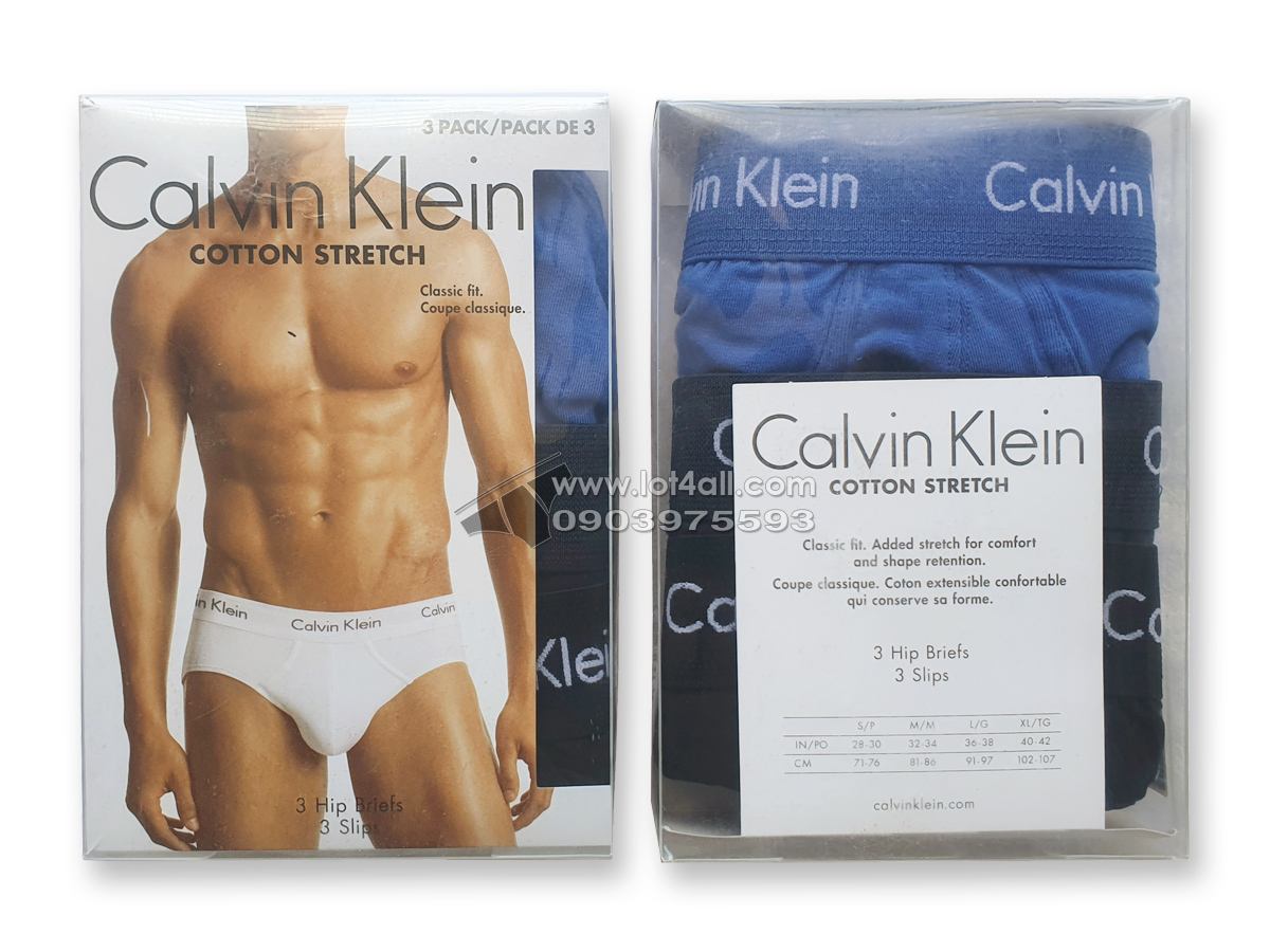 Quần lót nam Calvin Klein NU2664 Cotton Stretch Hip Brief 3-pack Multi
