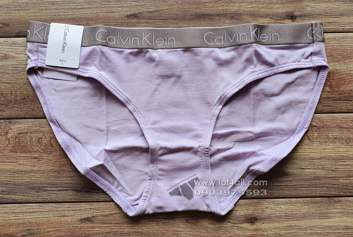 Quần lót nữ Calvin Klein QD3540 Logo Cotton Stretch Bikini Adrenaline