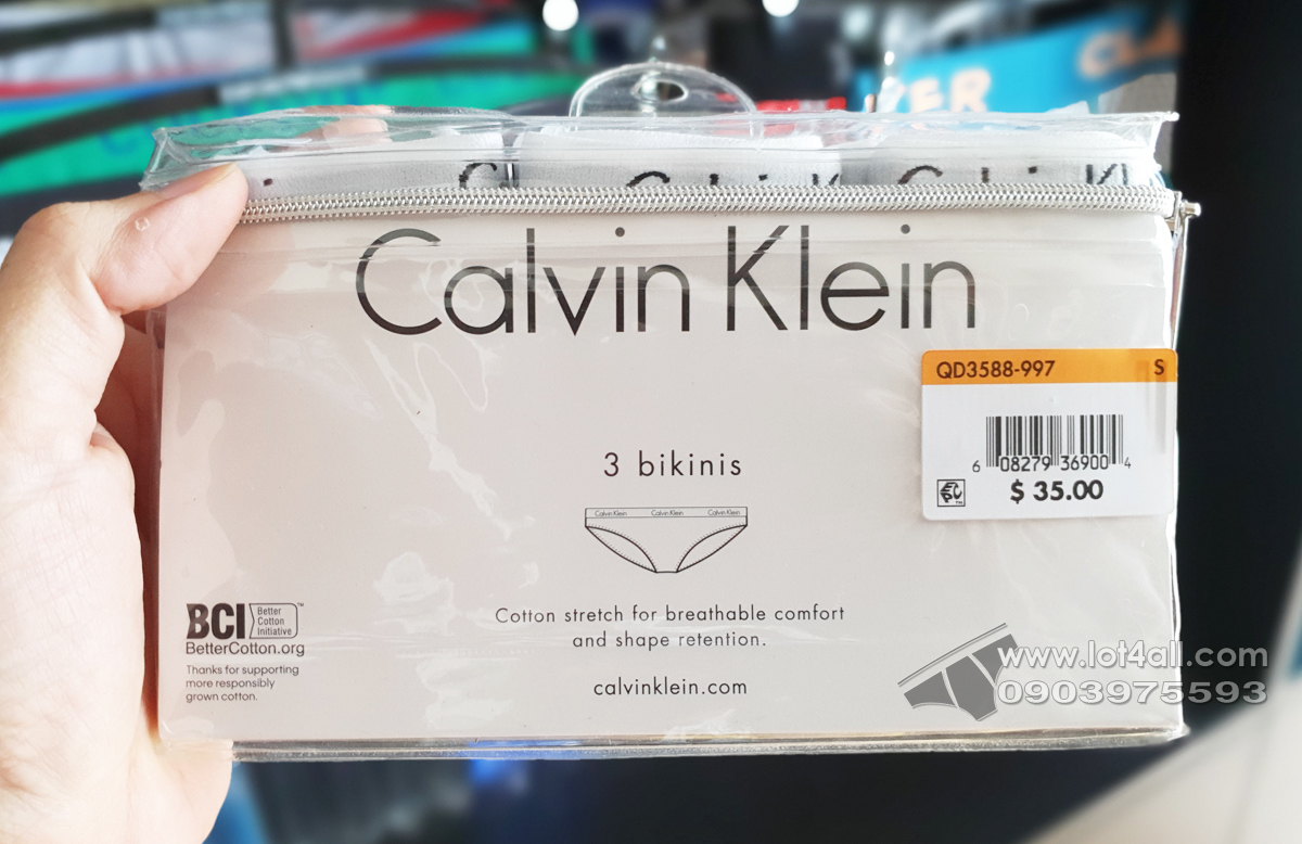 Quần lót nữ Calvin Klein QD3588 Carousel Bikini 3-pack Raspberry Jam/Dusty Periwinkle/White