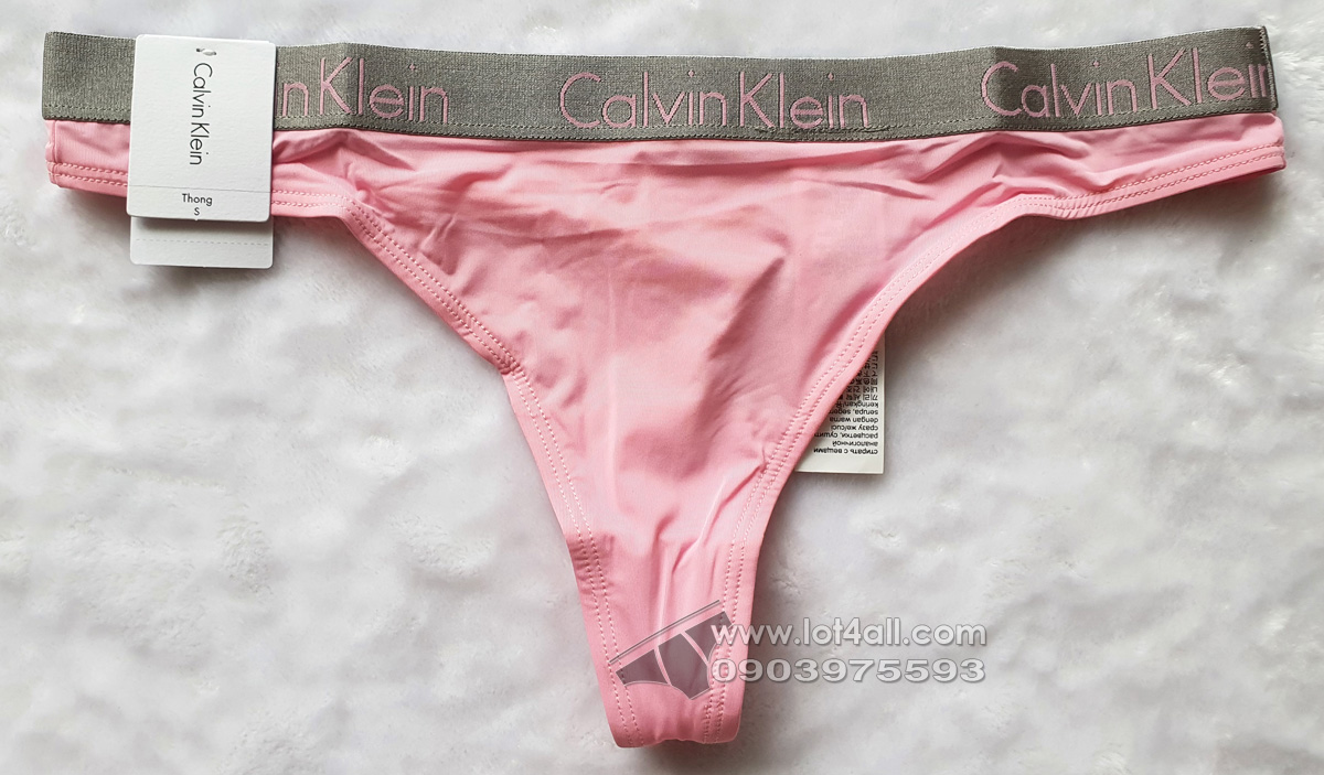 Quần lót nữ Calvin Klein QD3621 Logo Micro Thong Deep Blush