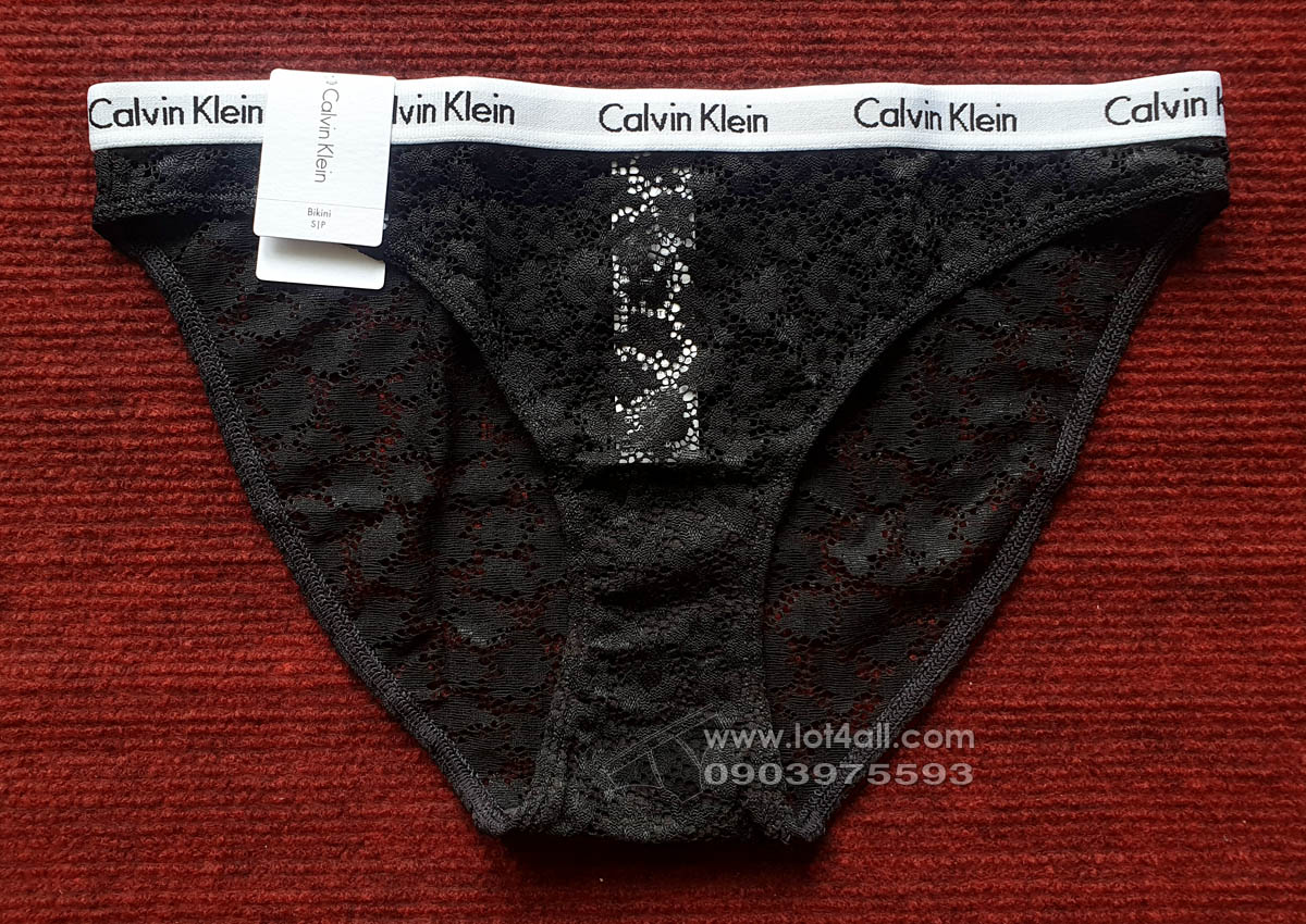 Quần lót nữ Calvin Klein QD3860 Carousel Lace Bikini Black