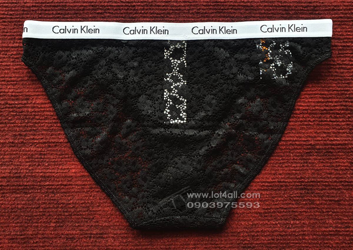 Quần lót nữ Calvin Klein QD3860 Carousel Lace Bikini Black