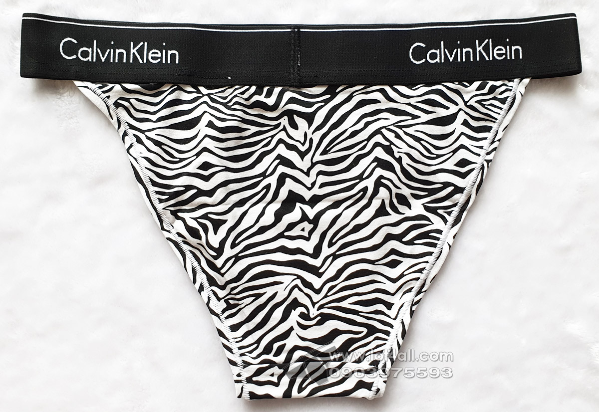 Quần lót nữ Calvin Klein QF4977 Modern Cotton High Leg Tanga Sandstone
