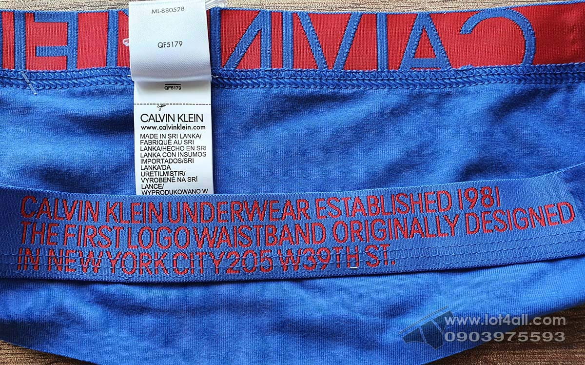 Quần lót nữ Calvin Klein QF5180 Statement 1981 Thong Stellar Blue