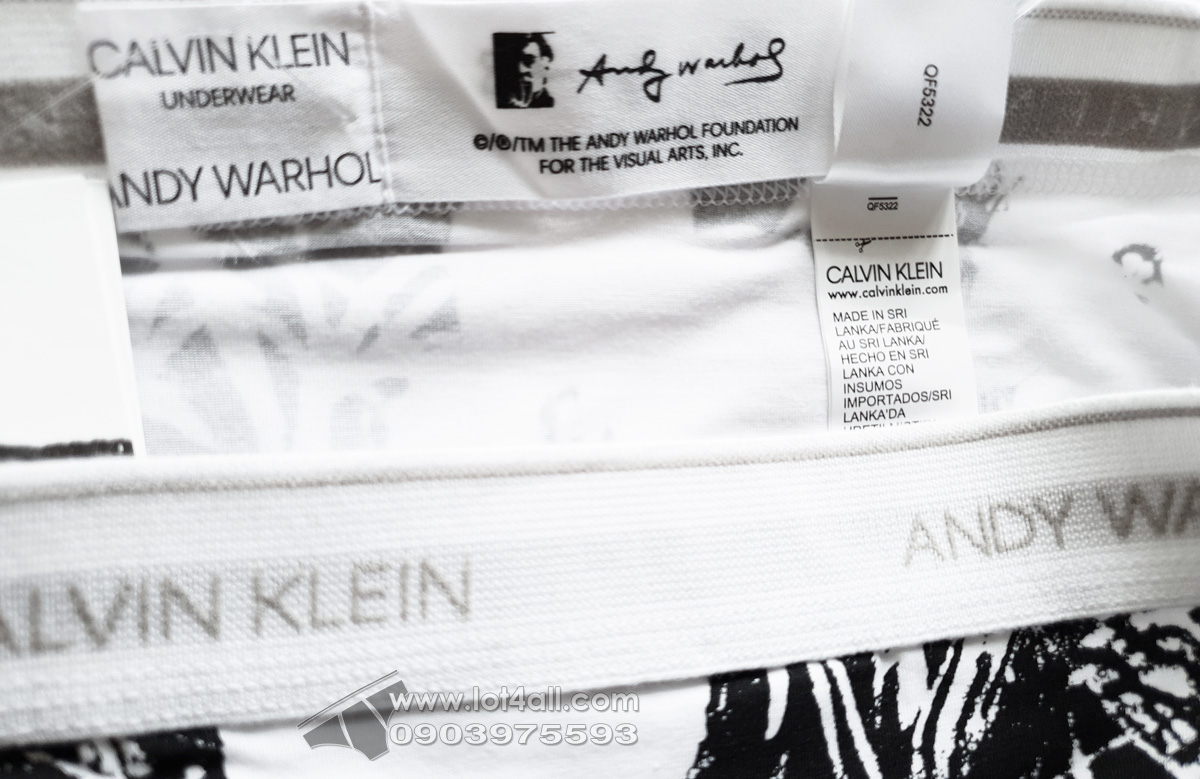 Quần lót nữ Calvin Klein QF5322 Andy Warhol Printed Bikini Flowers White