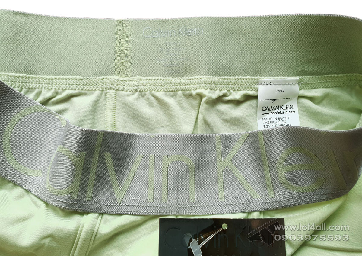 Quần lót nam Calvin Klein U2716 Steel Micro Low Rise Trunk Palm Green