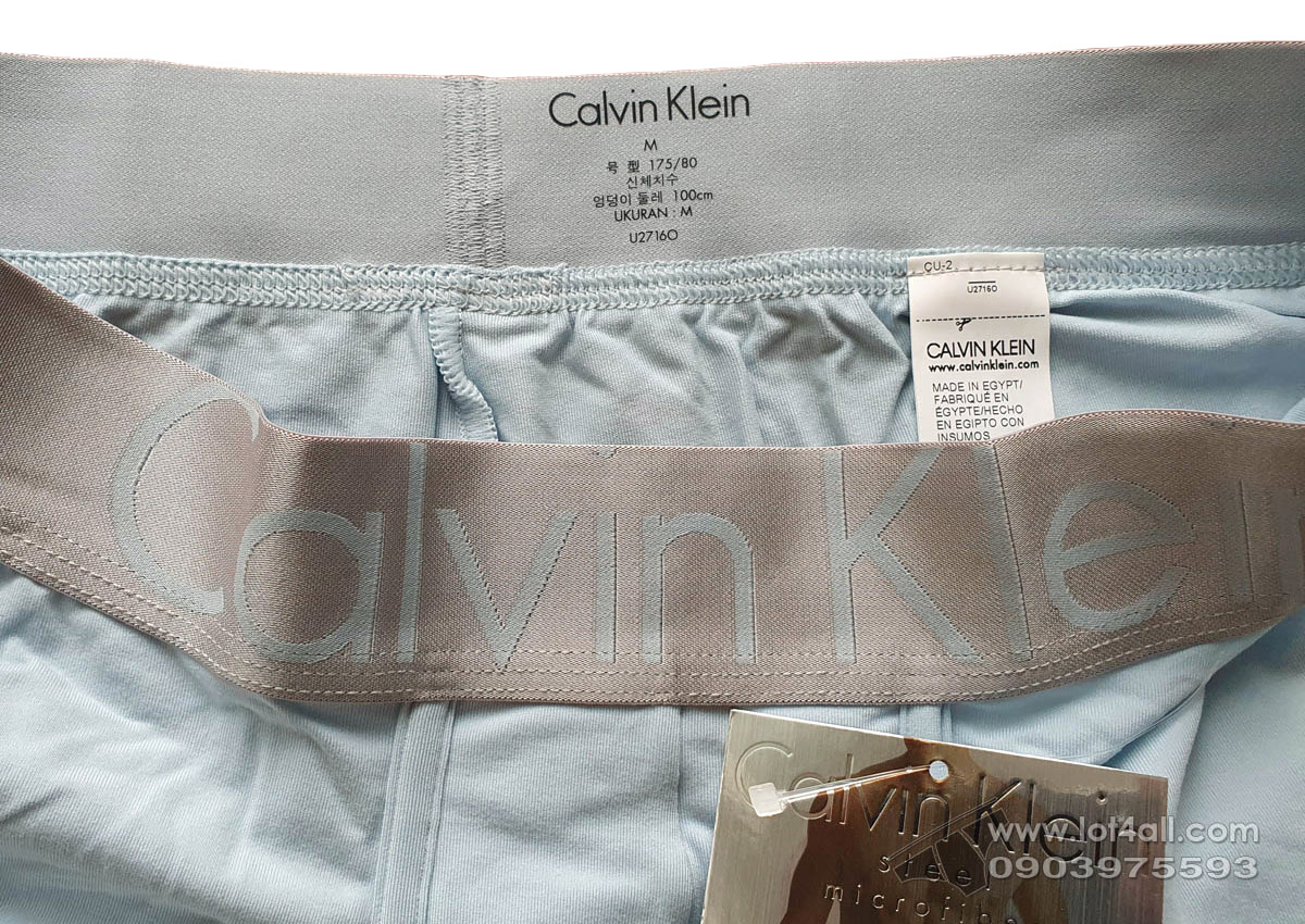 Quần lót nam Calvin Klein U2716 Steel Micro Low Rise Trunk Slumber Carbon