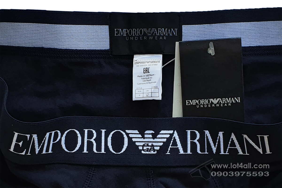 Quần lót nam Emporio Armani Stretch Cotton Brief Navy