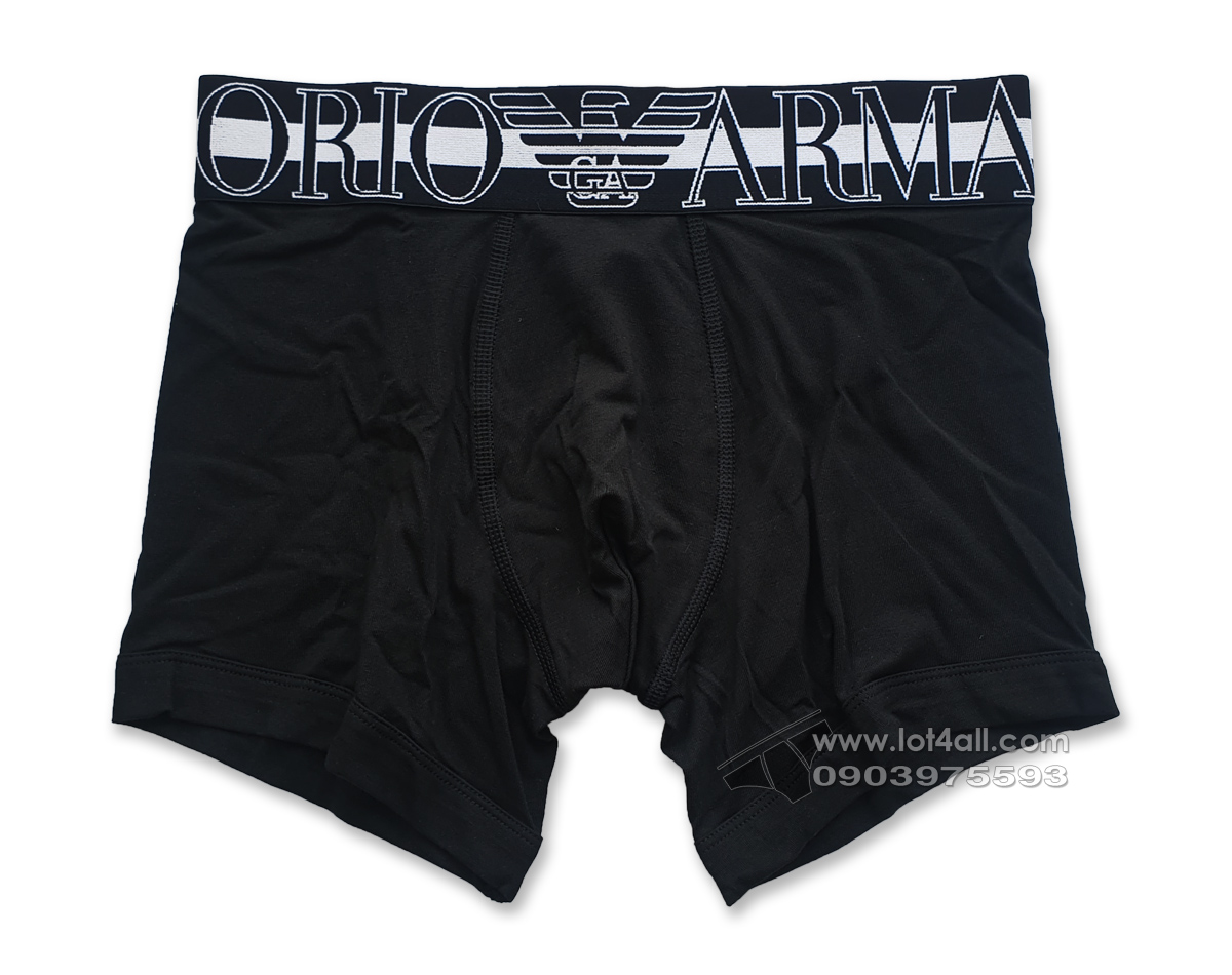 Quần lót nam Emporio Armani Megalogo Cotton Boxer Brief Black