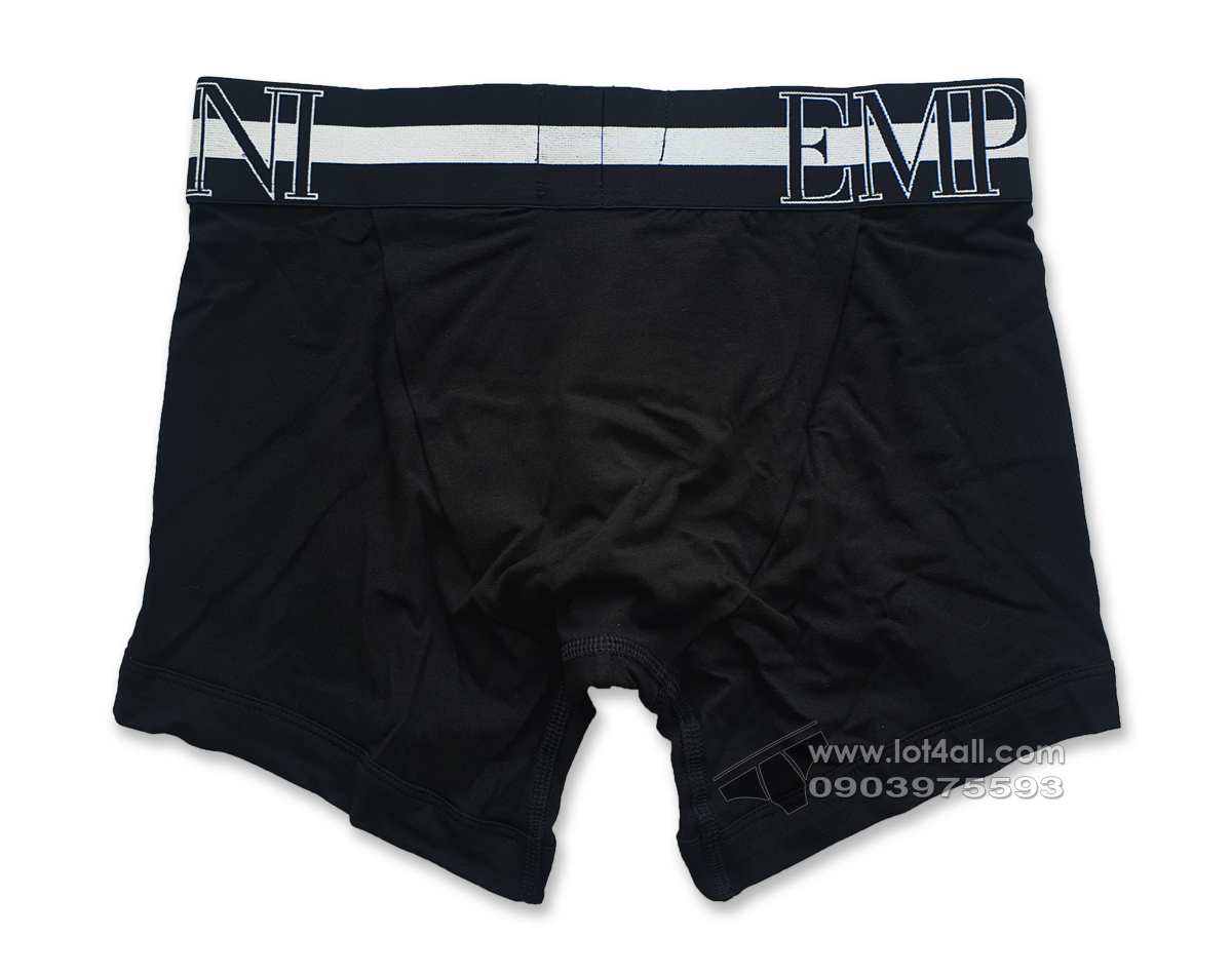 Quần lót nam Emporio Armani Megalogo Cotton Boxer Brief Black