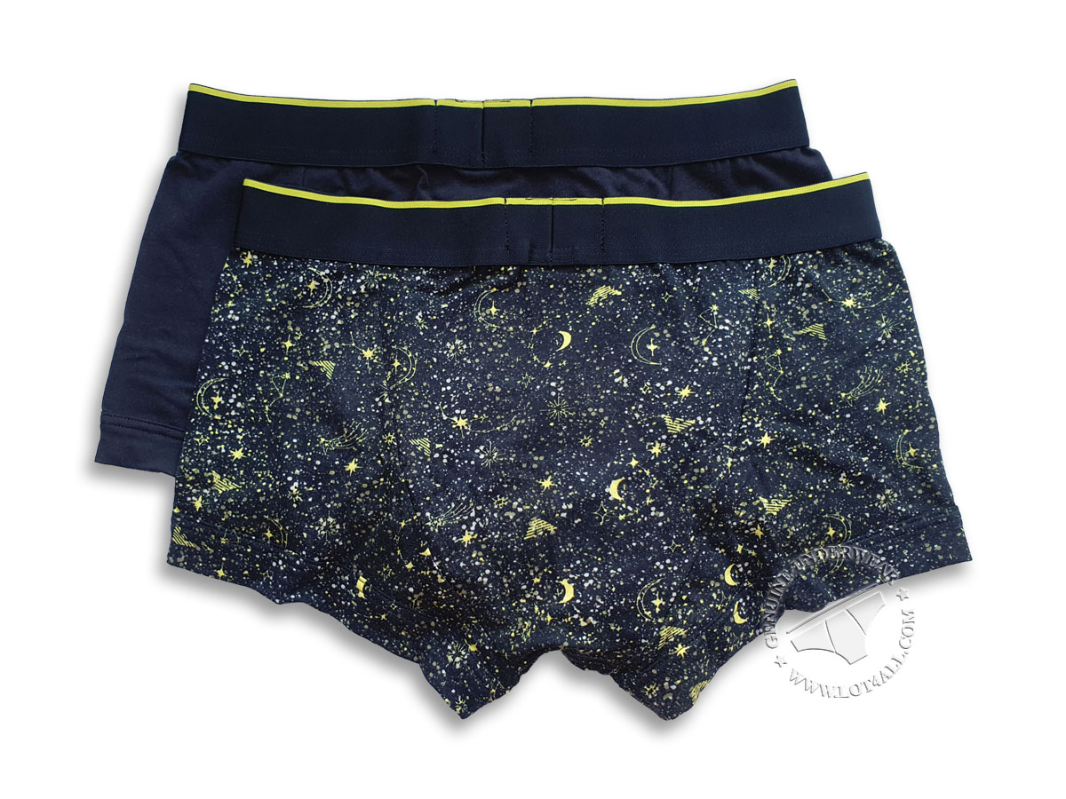 Quần lót nam Emporio Armani Christmas Stretch Cotton Trunk 2-pack Marine/Constellation