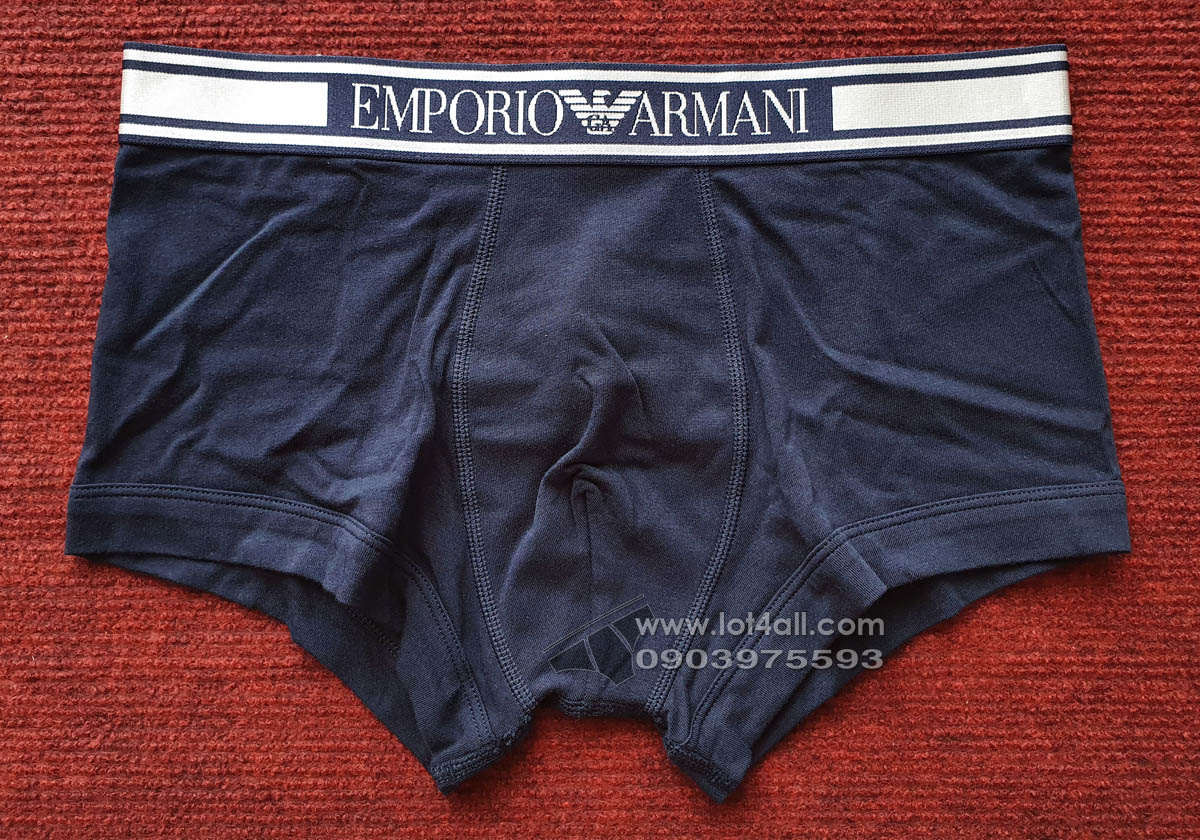 Quần lót nam Emporio Armani Shiny Logoband Trunk Marine