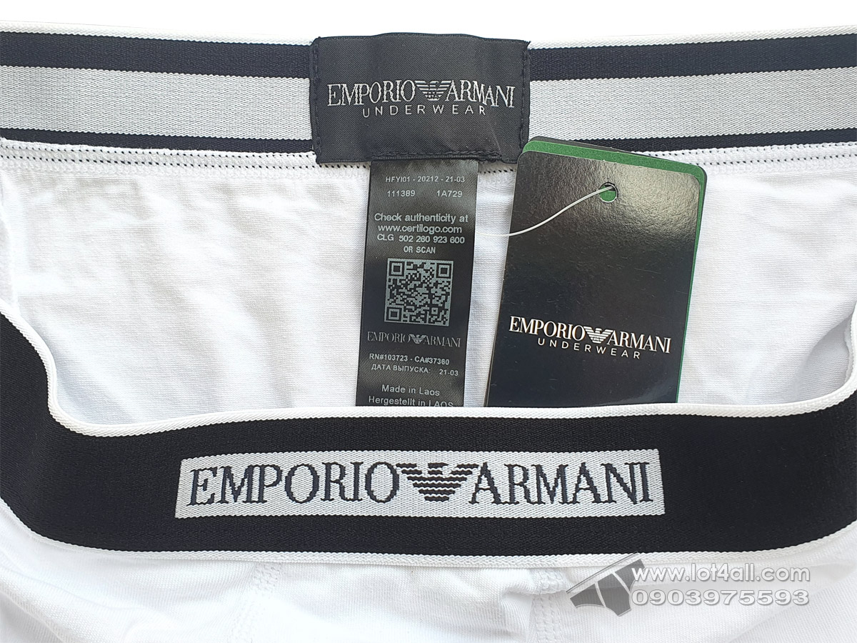 Quần lót nam Emporio Armani The New Icon Trunk White