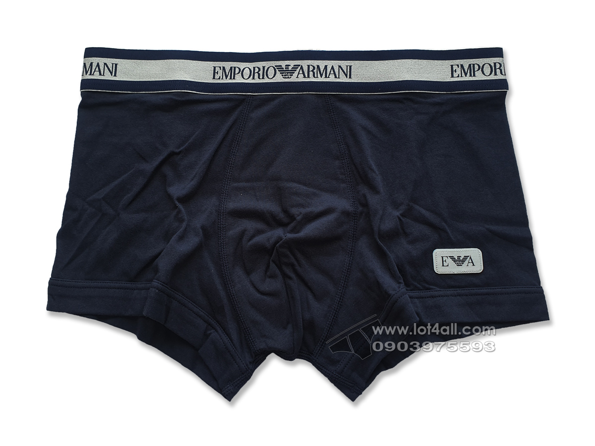 Quần lót nam Emporio Armani Shiny Logoband Trunk Marine