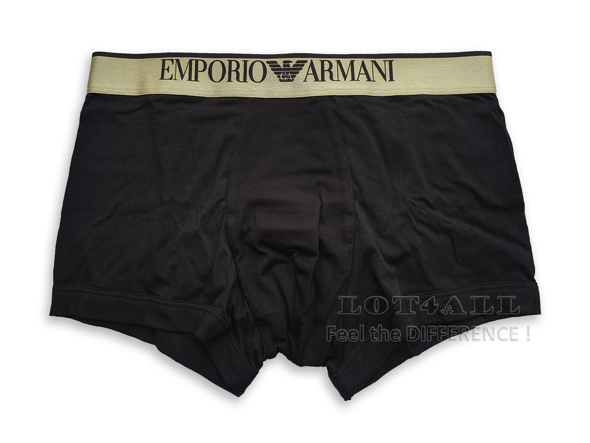 Quần lót nam Emporio Armani Shiny Logoband Trunk Black