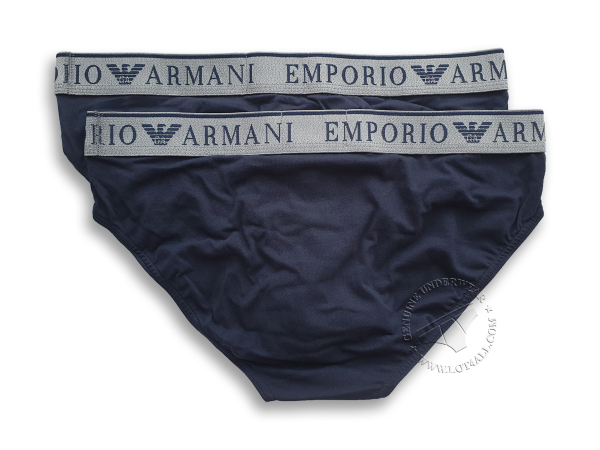 Quần lót nam Emporio Armani Endurance Stretch Cotton Brief 2-pack Marine