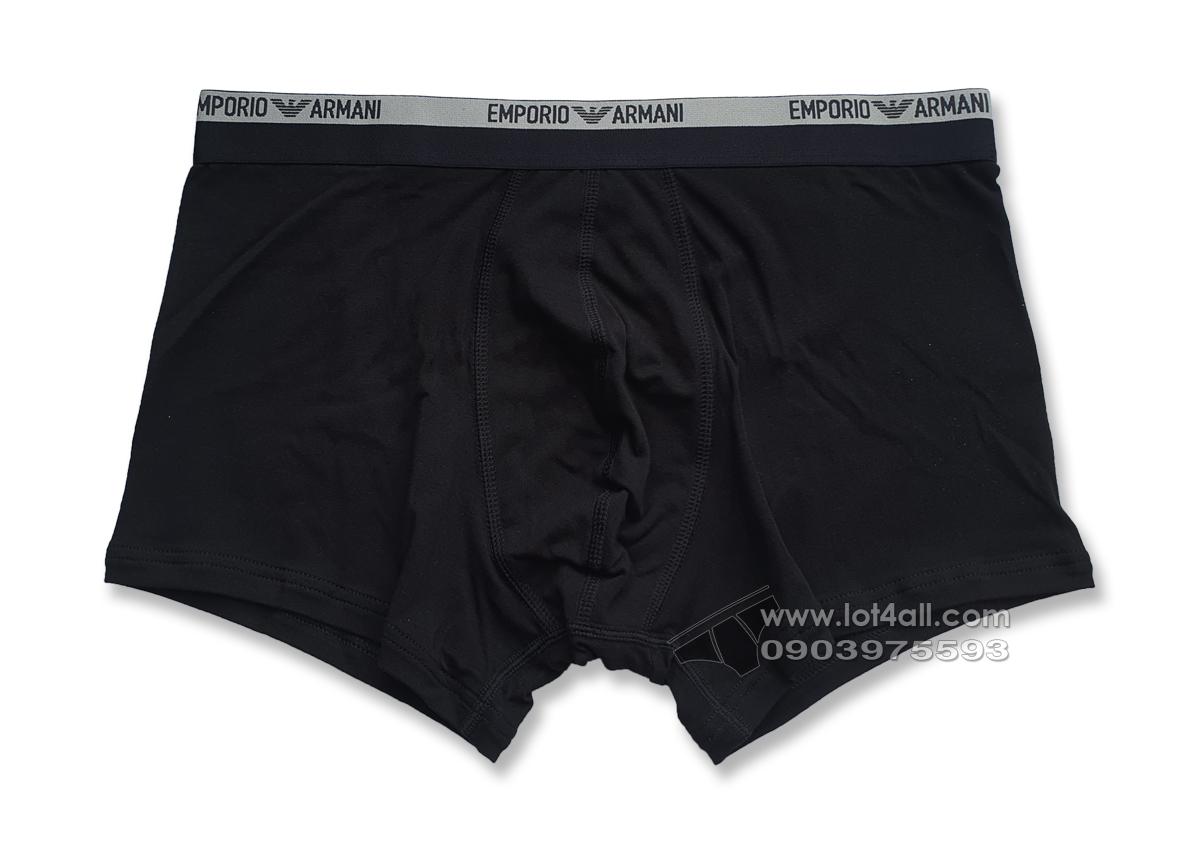 Quần lót nam Emporio Armani Piping Logoband Trunk Black