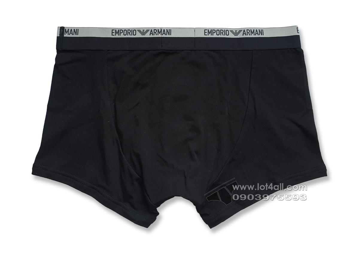Quần lót nam Emporio Armani Piping Logoband Trunk Black
