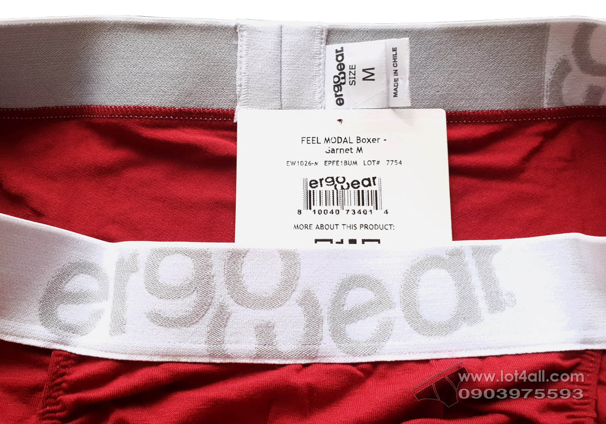 Quần lót nam Ergowear EW1026 FEEL Modal Trunk Burgundy