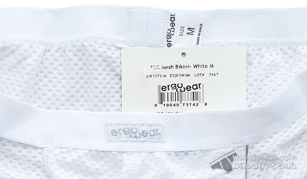 Quần lót nam Ergowear EW1073 SLK Mesh Bikini White