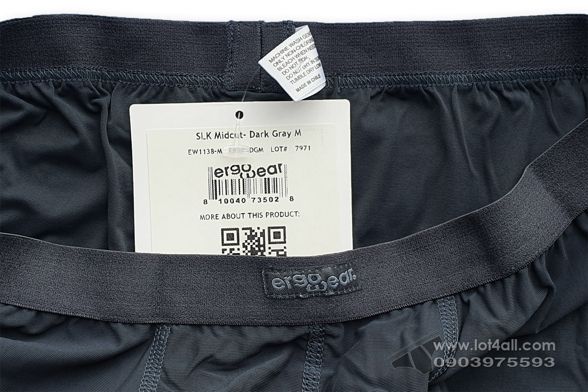Quần lót nam Ergowear EW1138 SLK Boxer Brief Dark Gray