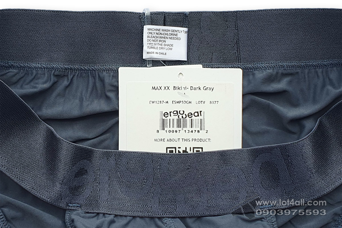 Quần lót nam Ergowear EW1287 MAX XX Bikini Dark Gray