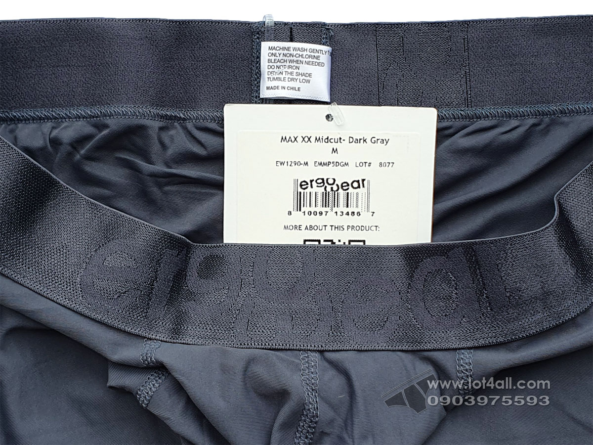 Quần lót nam Ergowear EW1290 MAX XX Boxer Brief Dark Gray