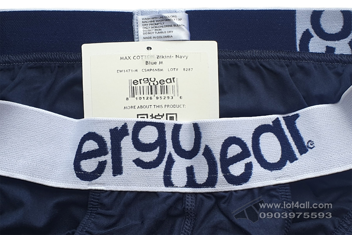 Quần lót nam Ergowear EW1471 MAX Cotton Bikini Navy Blue