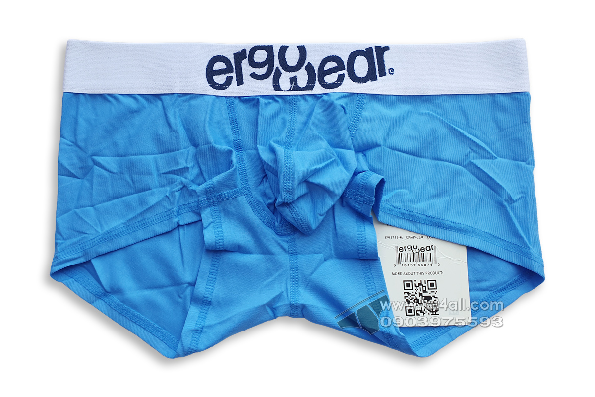 Quần lót nam Ergowear EW1713 MAX Cotton Trunk Light Blue