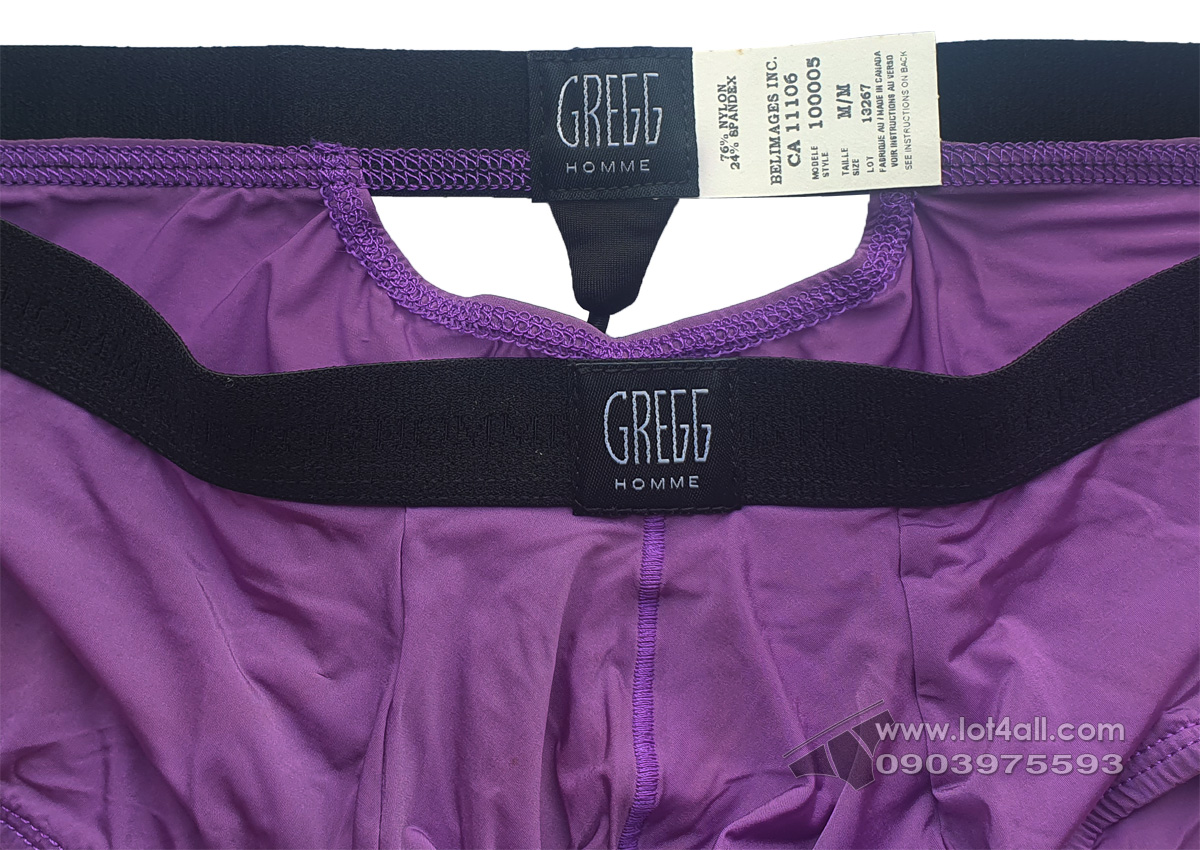 Quần lót nam Gregg Homme 100005 PerfekBum Butt Outliner Square Cut Purple
