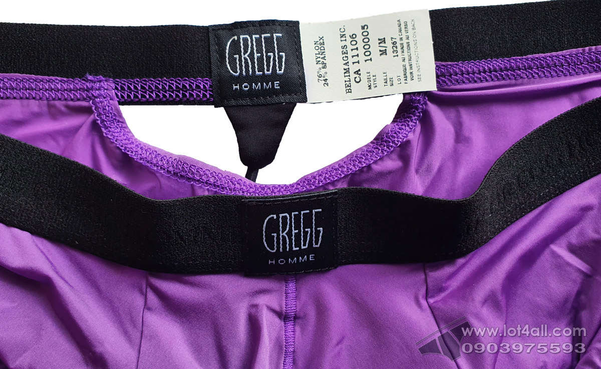 Quần lót nam cao cấp Gregg Homme PerfekBum Butt Outliner Square Cut Purple
